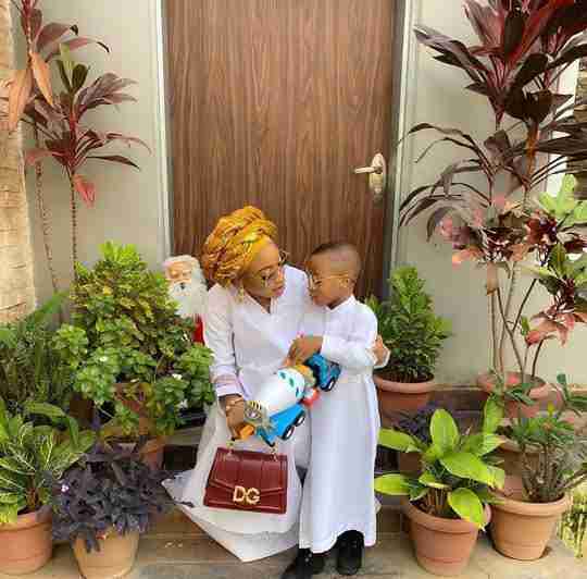 Tonto Dikeh and Son, Andre