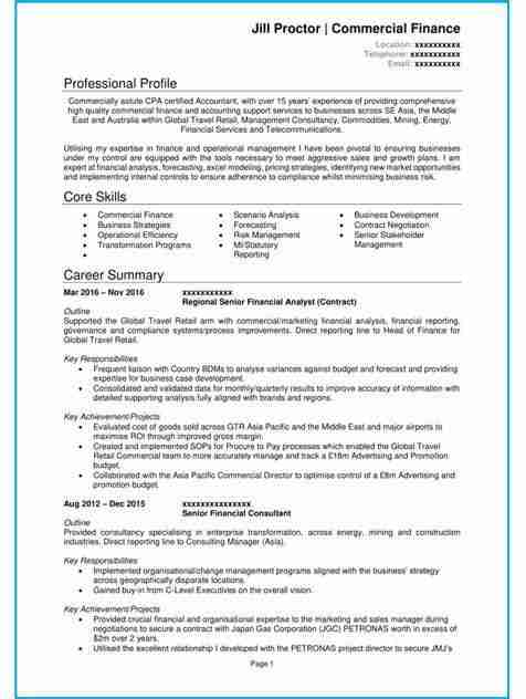 CV format in nigeria